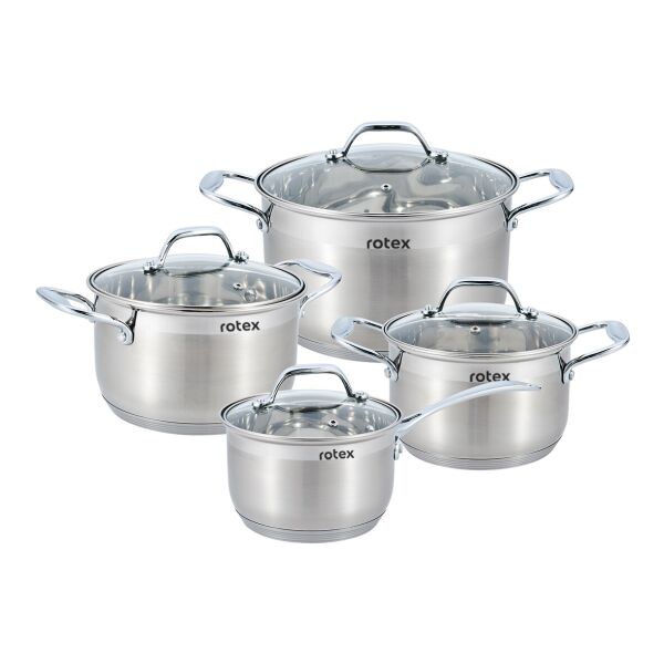 

Наборы кастрюль с крышками Rotex RC325-8L Catania