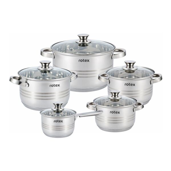 

Наборы кастрюль с крышками Rotex RC305-10L Lamezia