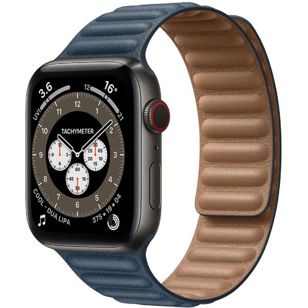 

Ремешок Promate Maglet-44 для Apple Watch 42-44 мм 1/2/3/4/5/6/SE Baltic Blue (maglet-44.balticblue)
