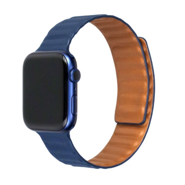 

Ремешок кожа Leather Link для Apple Watch 38 / 40mm (blue)