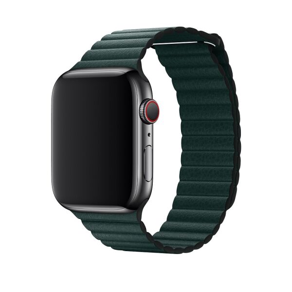 

Ремешок Leather Loop Slim для Apple Watch 38 / 40mm (dark green)