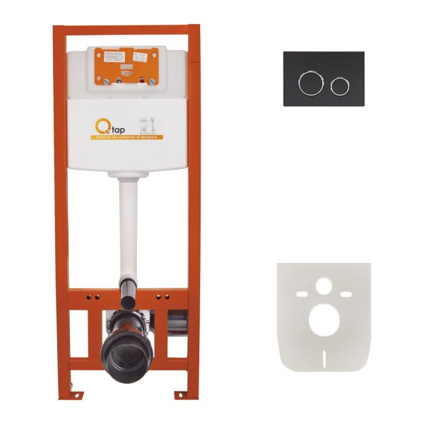 

Набор Инсталляция 4 В 1 Qtap Nest St С Круглой Панелью Смыва Qt0133M425M11V1146Mb