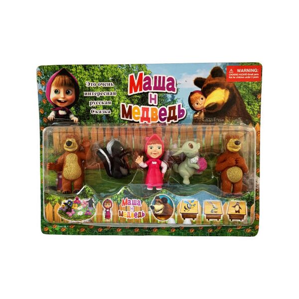 

Фигурки из м/ф "Маша и Медведь", 5 шт.