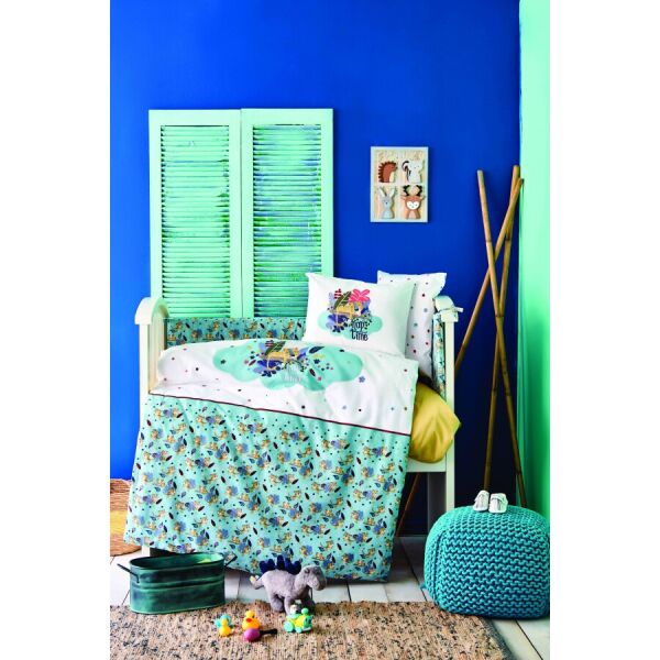

Детский набор в кроватку для младенцев Karaca Home - Bummer indigo индиго (10 предметов)