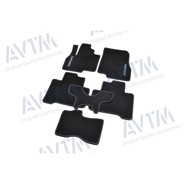 

К/с ворс Mitsubishi Grandis Коврики в салон на Митсубиси Грандис Mitsubishi Grandis (2003-2011) /Чёрные 6шт