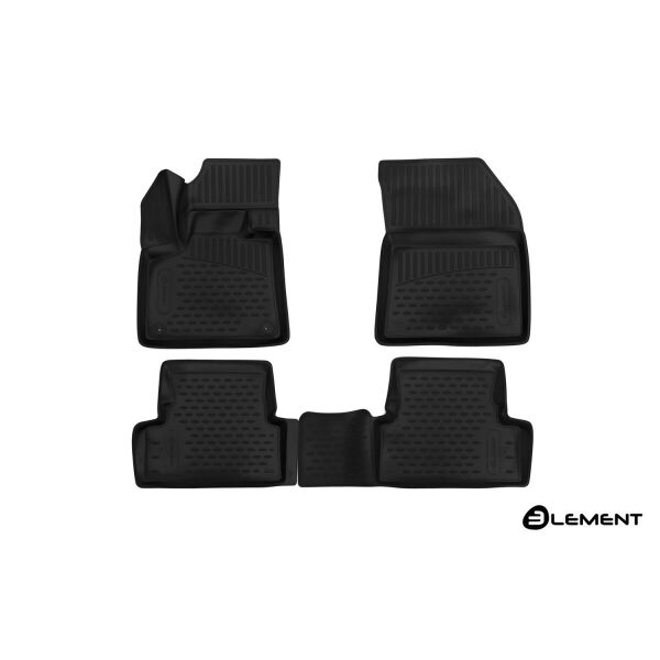 

К/с PEUGEOT 3008 коврики салона в салон на PEUGEOT Пежо 3008 2017->, SUV, 4 шт. (полиуретан) 3D