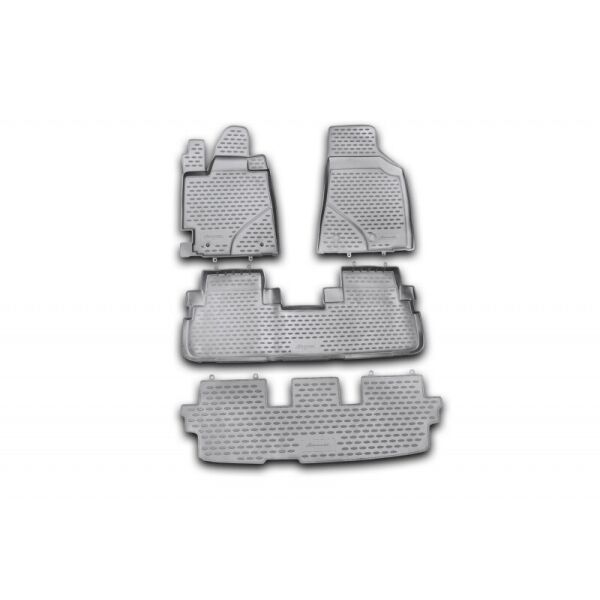 

К/с Toyota Highlander коврики салона в салон на TOYOTA Тойота Highlander 2010-2014, 4 шт. (полиуретан)