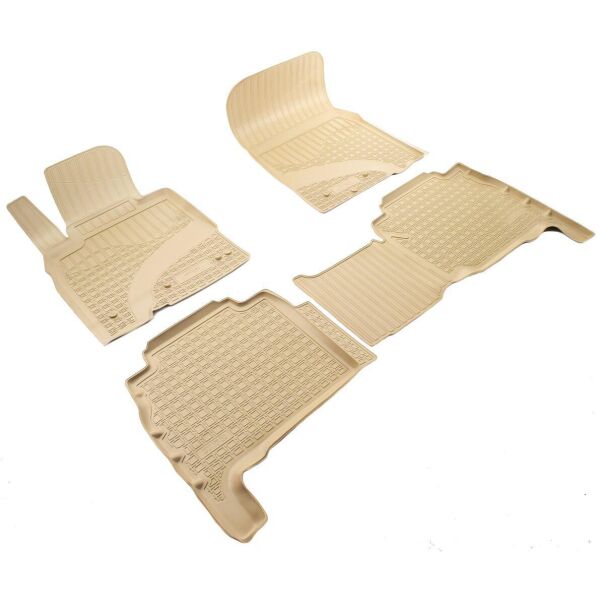 

К/с Toyota Land Cruiser 200 коврики салона в салон на TOYOTA Тойота Land Cruiser 200 (J20A) (07-) 5 / 7мест п / у к-т беж.