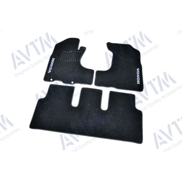 

Коврики салона ворс Honda CR-V (2001-2006) /Чёрные