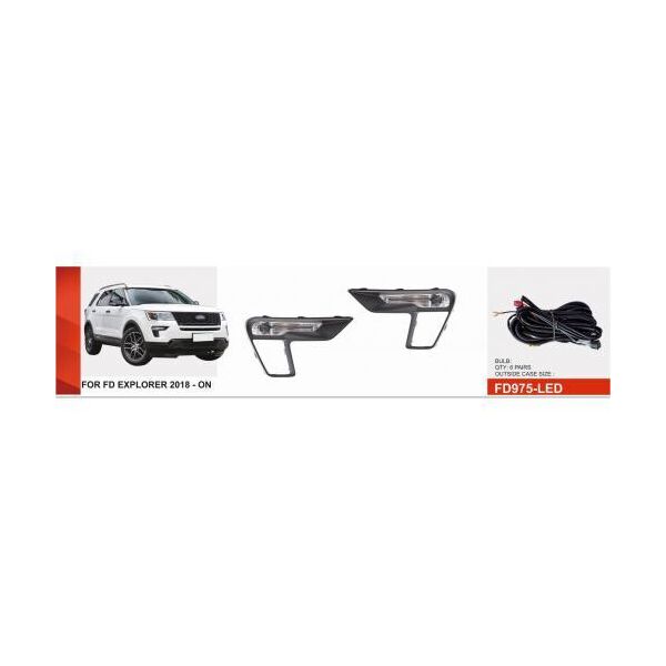 

Фары дополнительные противотуманные Ford Explorer 2018- FD 2008- FD-975LED эл.проводка