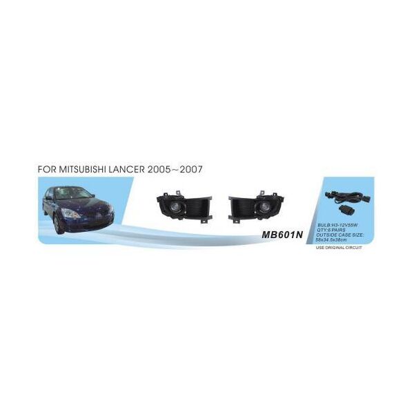 

Фары дополнительные противотуманные Mitsubishi Lancer 2005-07 MB-601N-W эл.проводка