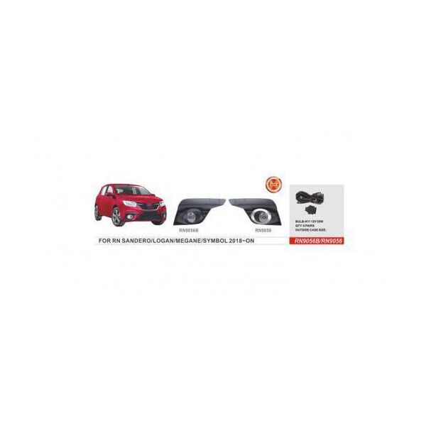 

Фары дополнительные противотуманные Renault Sandero Logan 2018- RN-9056W H11-55W эл.проводка