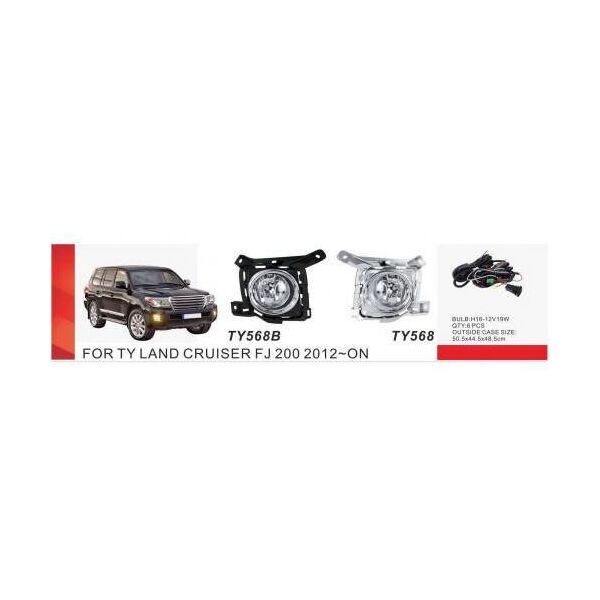 

Фары дополнительные противотуманные Toyota LC FJ200 2012-15 TY-568 эл.проводка