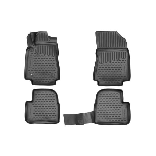 

К/с CITROEN C3 коврики салона в салон на CITROEN Ситроен C3 (CIII), 2016->, хб, 4 шт. (полиуретан) 3D