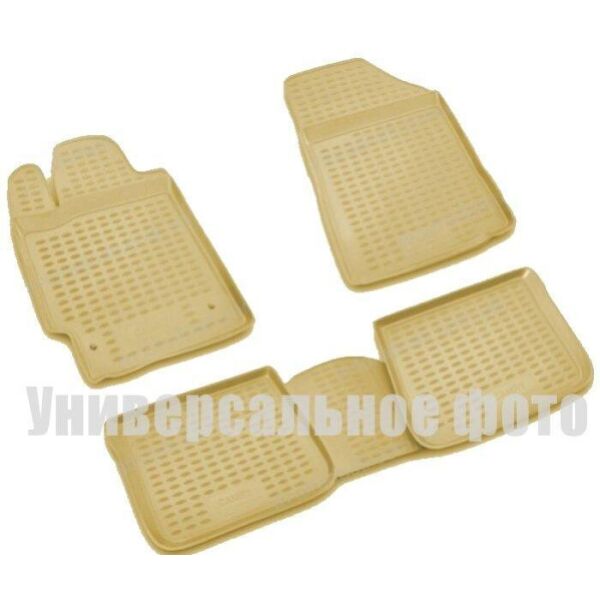 

К/с MERCEDES W210 коврики салона в салон на MERCEDES MERCEDES-BENZ Мерседес W210 E-class 1995-2002, 4 шт. (полиуретан, бежевые)