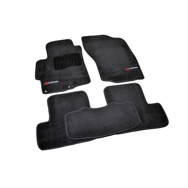 

К/с ворс Mitsubishi Lancer коврики салона в салон на MITSUBISHI Митсубиси Lancer (2007-) /Чёрн, Premium