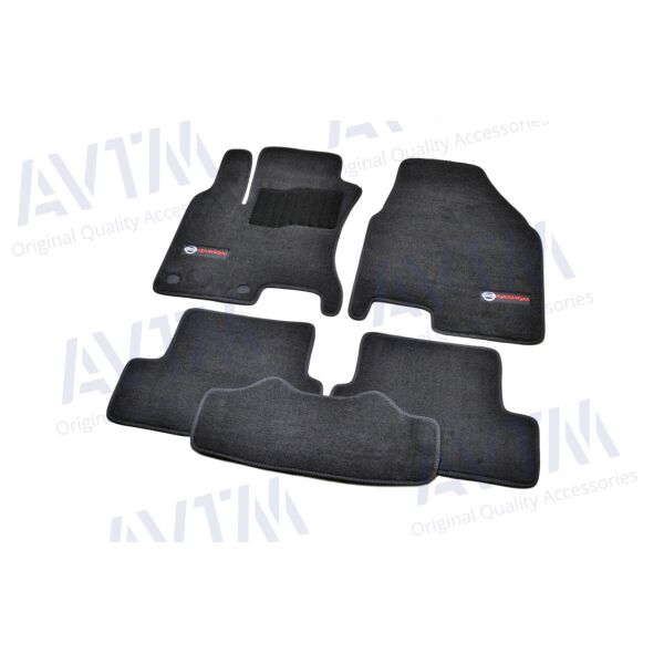

К/с ворс Nissan Qashqai (2007-2013) (черные) Premium Коврики в салон на Ниссан Кашкай Nissan Qashqai