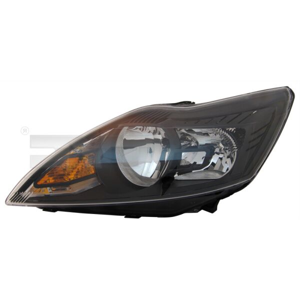 

Фара автомобильная передняя Ford Focus 2008-2011 левая H1+H7 черн.рамка +моторч Автомобильные передние фары