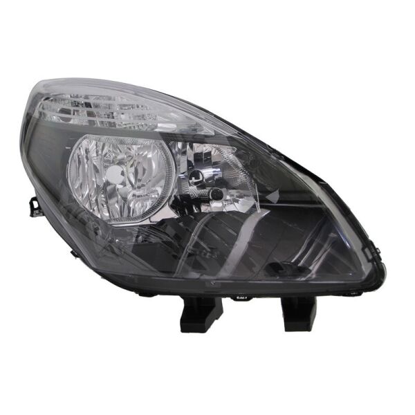 

Фара автомобильная передняя Renault Grand Scenic III 2009-2012 правая H7/H7, автом. рег., черная рамка