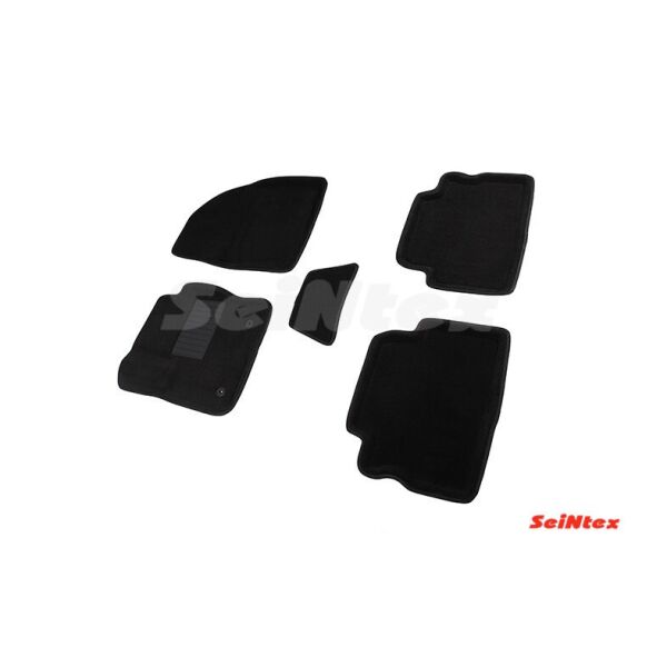 

К/с 3D ворс Ford Kuga 2013-2016 черные 5шт Коврики в салон на Ford Kuga Форд Куга