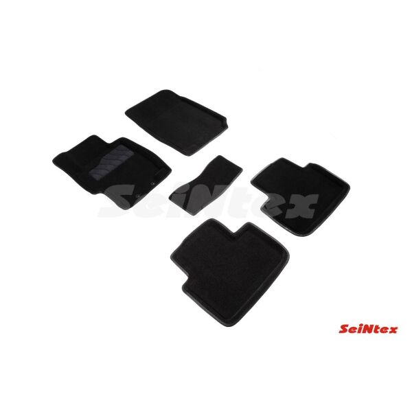 

К/с 3D ворс Honda Accord VII 2003-2008 черные 5шт Коврики в салон на Honda Accord Хонда Аккорд