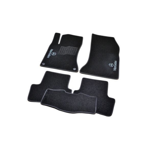 

К/с ворс Mercedes X156 GLA 14- черные 5шт Коврики в салон на Mercedes X156 Мерседес Х156