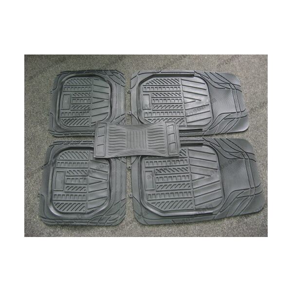 

Коврики салона резиновые КУ-16050 BK 5шт. черн. 75x52, 52x47, 50х23