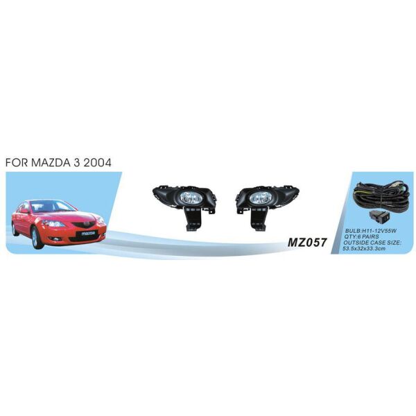 

Дополнительные фары противотуманные Mazda-3 2004-07 эл.проводка