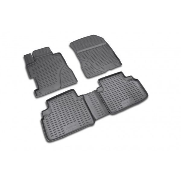 

К/с Honda Civic коврики салона в салон на HONDA Хонда Civic 4D 2006-2012>, 4 шт. (полиуретан)
