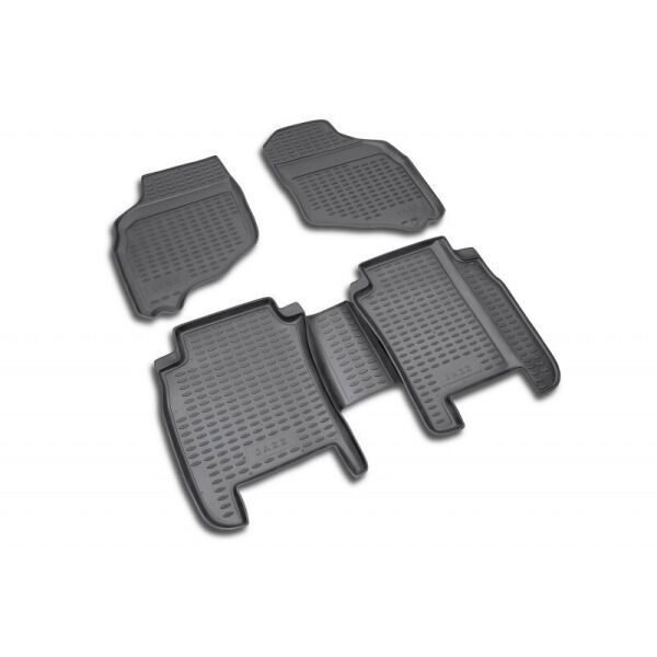 

К/с Honda Jazz коврики салона в салон на HONDA Хонда Jazz 2001-2008, 4 шт. (полиуретан)