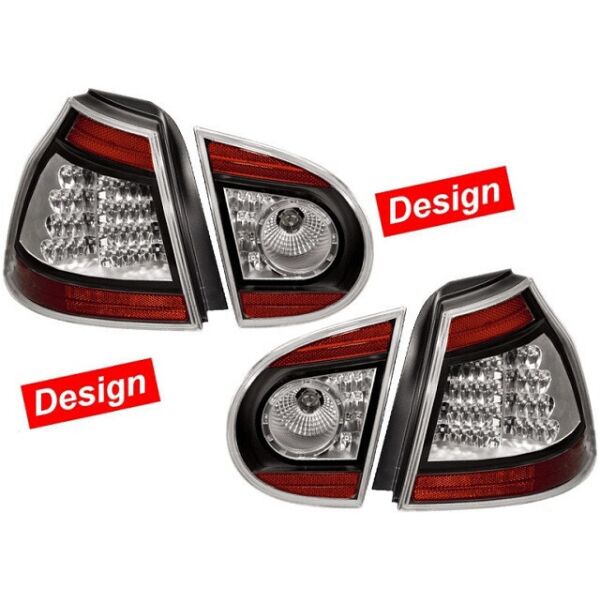 

Volkswagen Golf V 2003-2008 Задние (комплект) фонари фары задние для VOLKSWAGEN Фольксваген Golf V 2003-2008 темные LED Design 4шт
