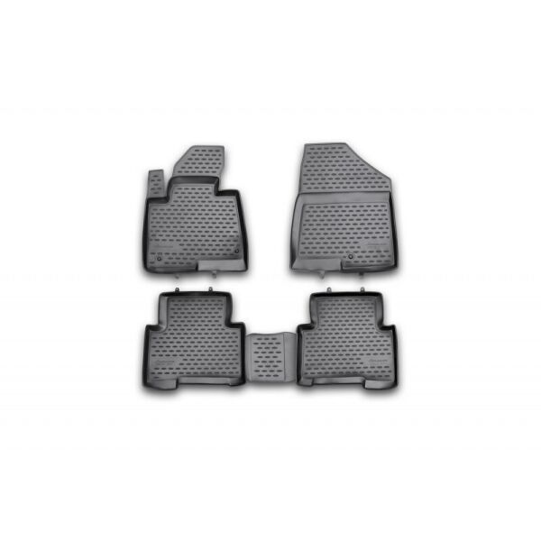 

К/с Hyundai Santa Fe коврики салона в салон на HYUNDAI ХУНДАЙ Хендай Santa Fe 2012-> 4 шт. (полиуретан)