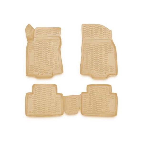 

К/с NISSAN X-Trail коврики салона в салон на NISSAN Ниссан X-Trail 03/2015->, 4 шт. ( бежевые) 3D