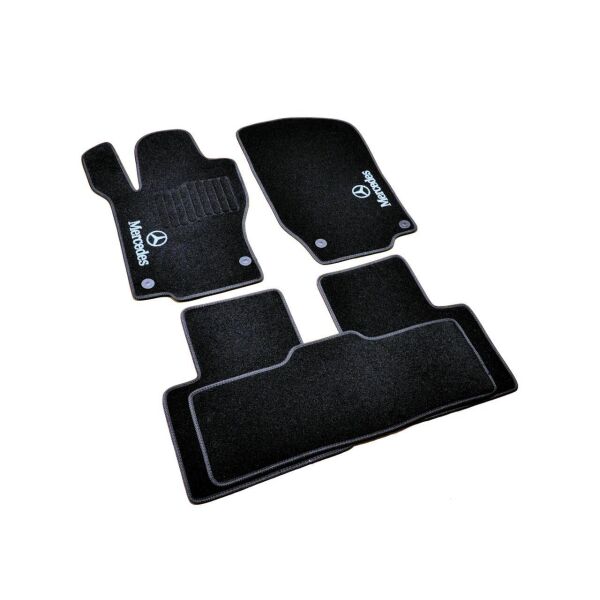 

К/с ворс Mercedes GL-Class коврики салона в салон на MERCEDES MERCEDES-BENZ Мерседес GL-Class / ML164 (2006-2012) 5 мест / Чёрные, кт. 5шт