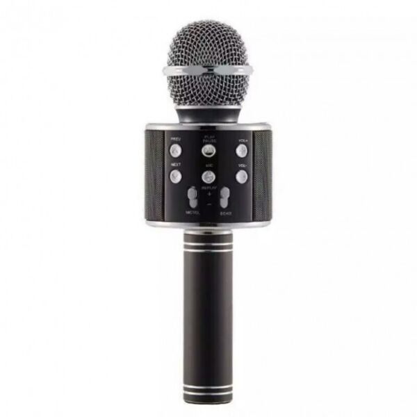 

Караоке-микрофон беспроводной WS 858 Black (au083)