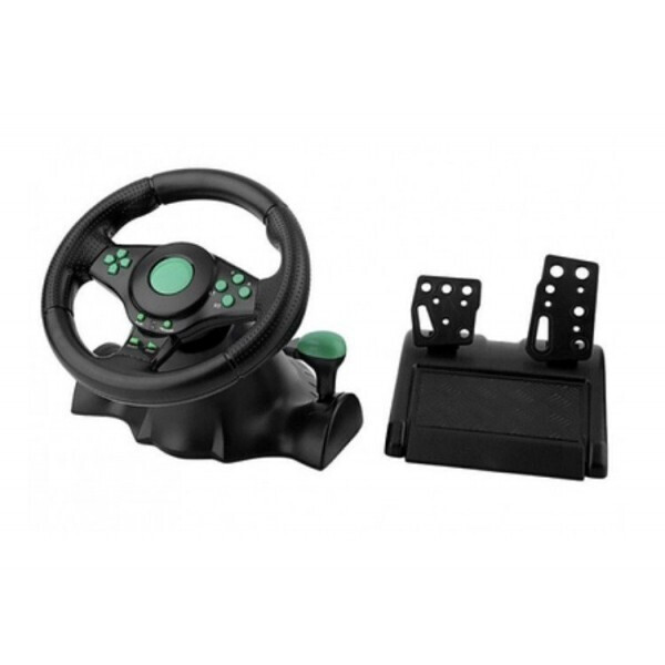 

Руль игровой с педалями Vibrating Wheel PS3 USB PC Игровой спортивный руль