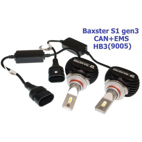 

Светодиодные автолампы Baxster S1 gen3 HB3 (9005) 5000K CAN + EMS