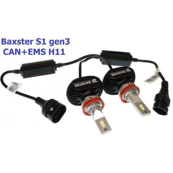 

Светодиодные автолампы Baxster S1 gen3 H11 6000K CAN + EMS