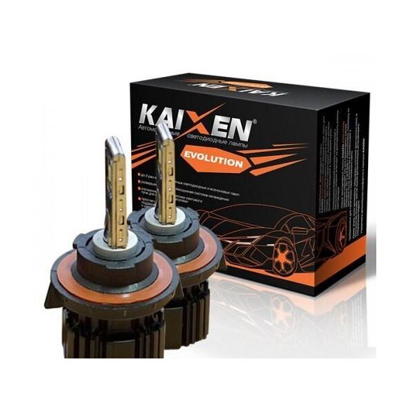 

Светодиодные автолампы Kaixen EVO H13 6000K 50W