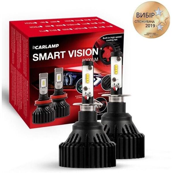 

Светодиодные автолампы Carlamp Smart Vision H3 8000 Lm 6500 K