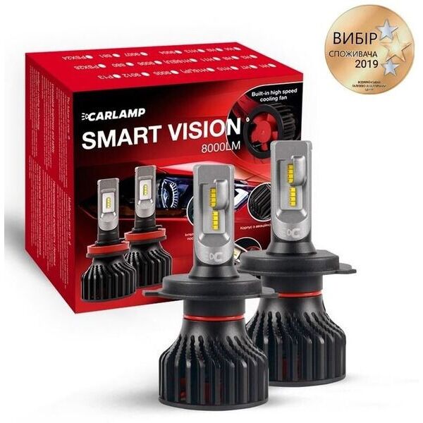 

Светодиодные автолампы Carlamp Smart Vision H4 8000 Lm 6500 K
