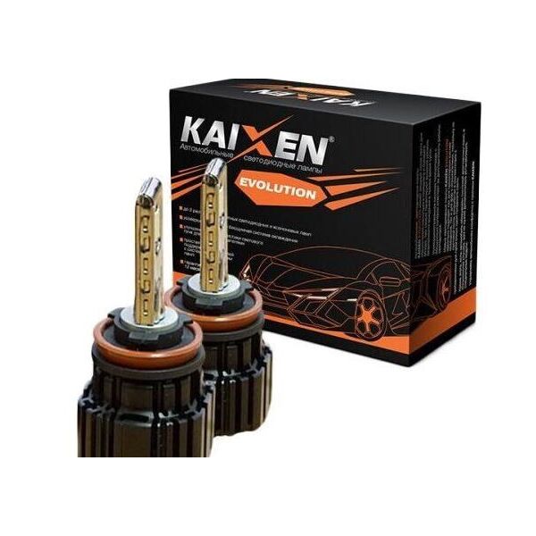

Светодиодные автолампы Kaixen EVO H8 / H9 / H11 / H16 (JP) 4800K 50W