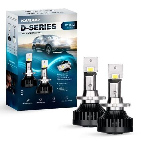 

Светодиодные автолампы Carlamp D-Series D4S 4200LM 6000K