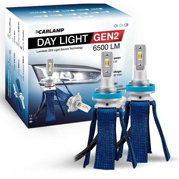 

Светодиодные автолампы Carlamp Day Light GEN2 H11 6500LM 6000K