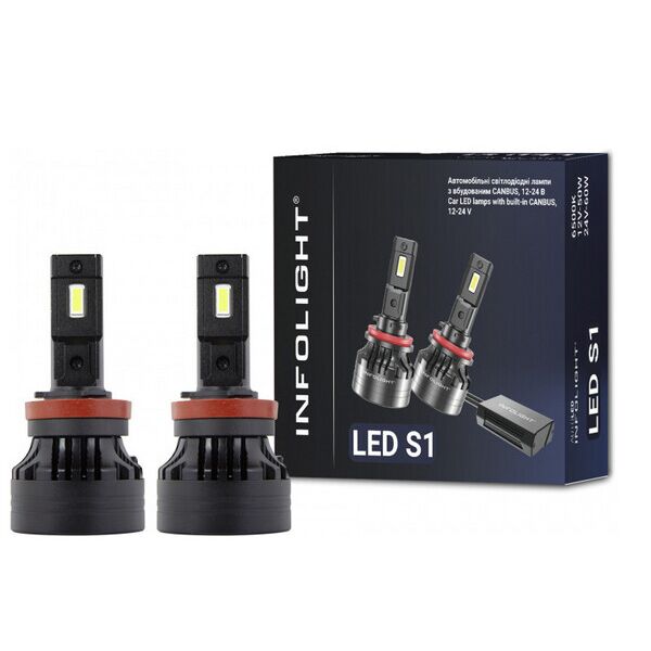 

Светодиодные автолампы Infolight S1 H11 50W