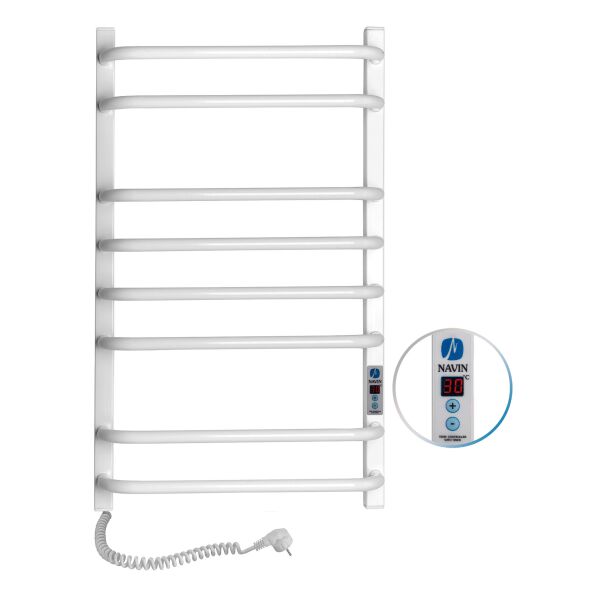 

Электрический полотенцесушитель Navin Симфония Квадро 480x800 левый Digital с таймером 12-009152-4880, Белый, Левое, Электронный