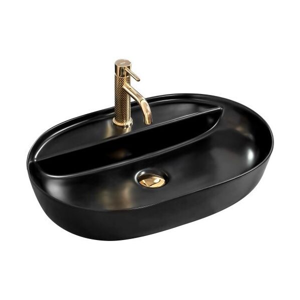 

Умывальник Rea Aura black mat накладной REA-U7901, Черный матовый