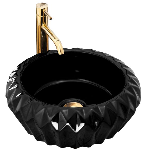 

Умывальник Rea Chic black накладной черный REA-U8600, Черный
