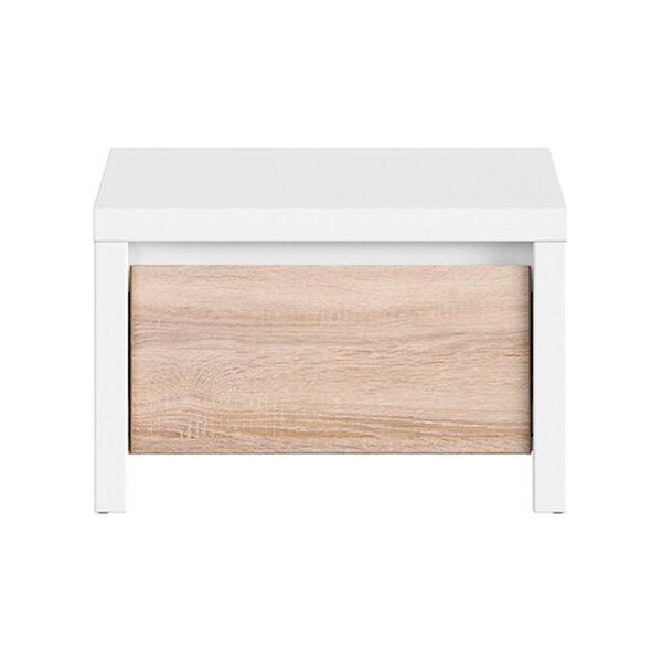 

Прикроватная тумба BRW Kaspian S128-KOM1S-BI/DSO, белый/дуб Сонома