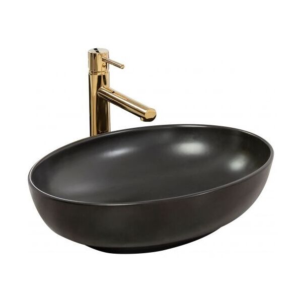 

Умывальник Rea Carola black mat накладной REA-U0421, Черный матовый